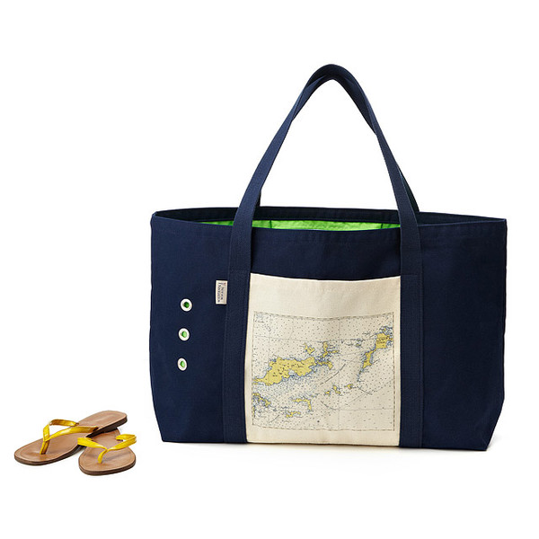 Custom Map Beach Tote