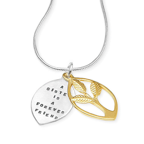 'A Sister Is A Forever Friend' Necklace