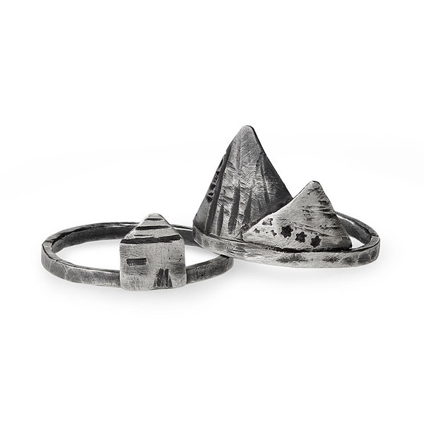 Tiny Village Stacking Rings