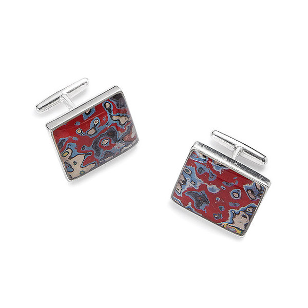 Sterling Graffiti Cufflinks