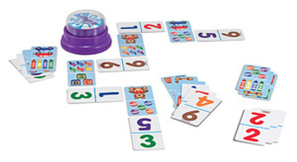 Picture Dominoes Press & Spin Game