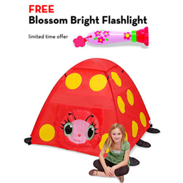 Mollie Ladybug Tent with FREE Blossom Bright Flashlight