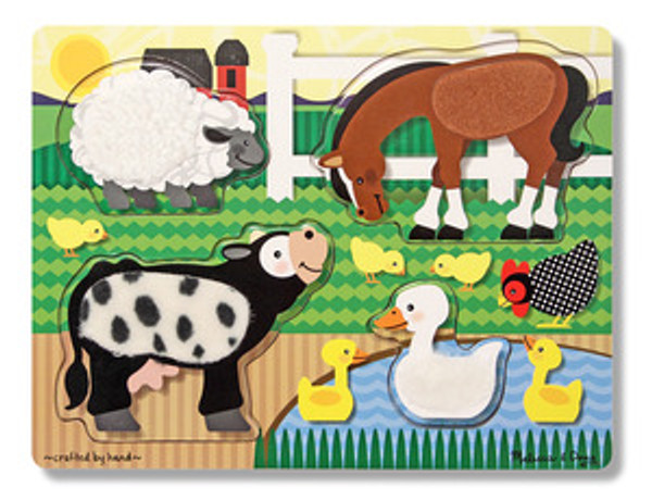 Farm Touch and Feel Puzzle - 4 Pieces