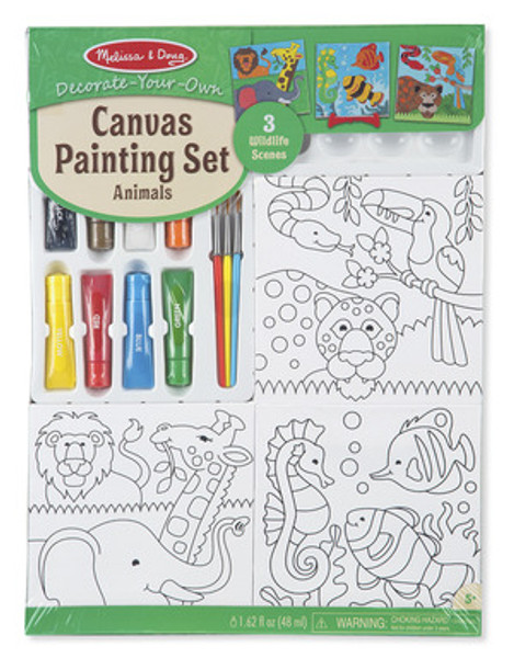 DecorateYour Own - Canvas Creations Painting Set - Animals