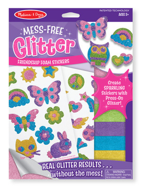 Mess-Free Glitter Friendship Foam Stickers