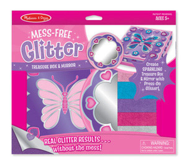 Mess-Free Glitter Treasure Box & Mirror Set