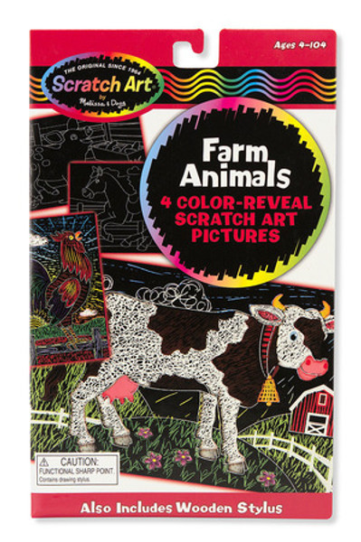 Scratch Art® Color-Reveal Pictures - Farm Animals