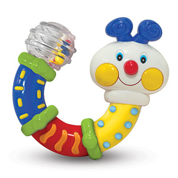Twisting Inchworm Rattle Baby Toy
