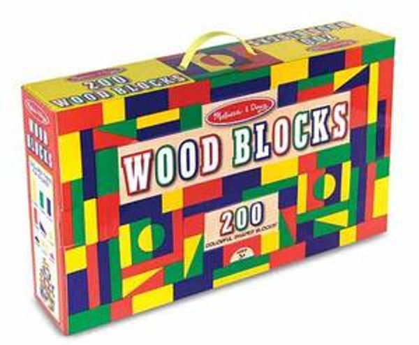 200 Piece Wood Blocks Set