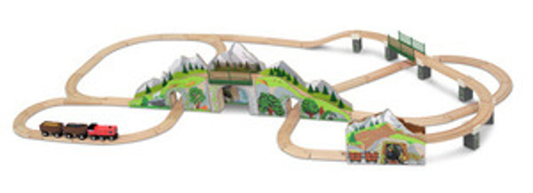 Mountain Tunnel Wooden Train Set