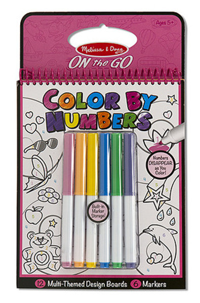 Color by Numbers Pink - ON the GO Travel Activity
