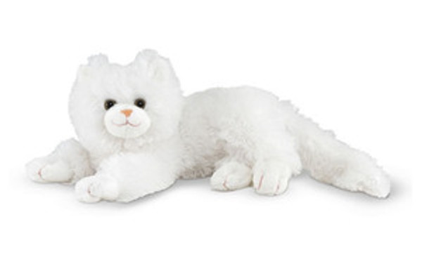 Flossie White Cat Stuffed Animal