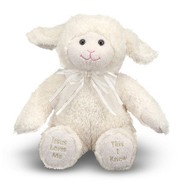 Jesus Loves Me Singing Lamb Stuffed Animal