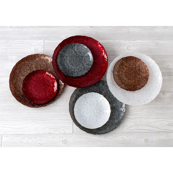 Barocco Dessert Plate - Red