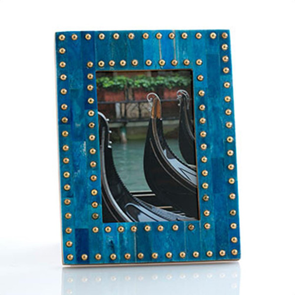 Bazaar 4" X 6" Studded Picture Frame