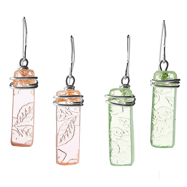 Depression Glass Earrings