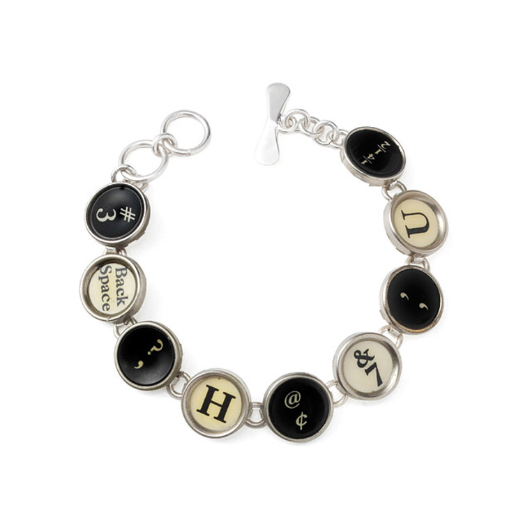 9 Key Typewriter Bracelet