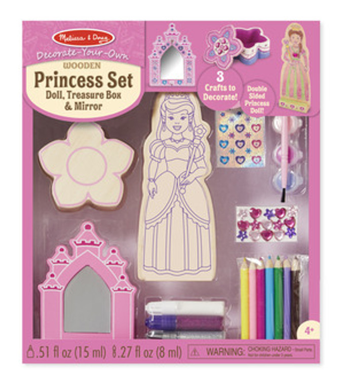 Decorate-Your-Own Wooden Princess Set