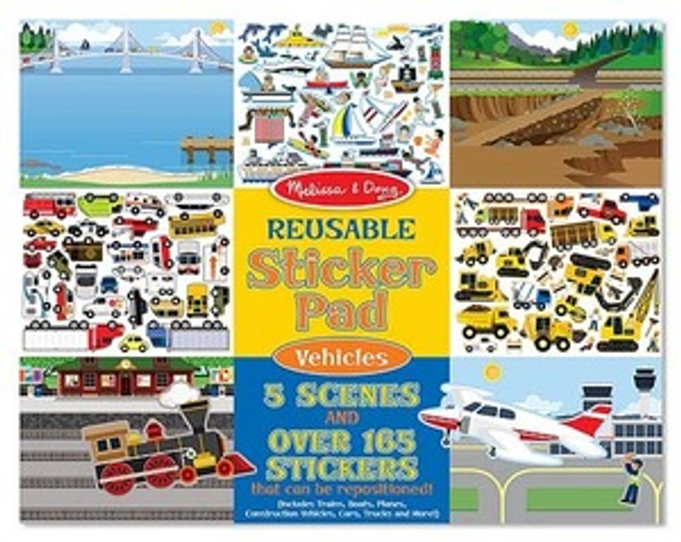 Reusable Sticker Pad - Vehicles