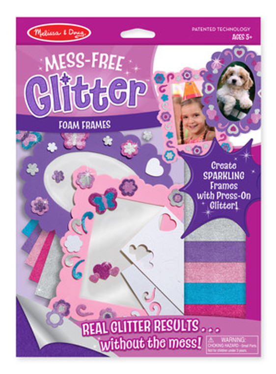 Mess-Free Glitter Foam Frames