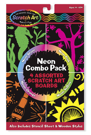 Scratch Art® Neon Combo 4-Pack