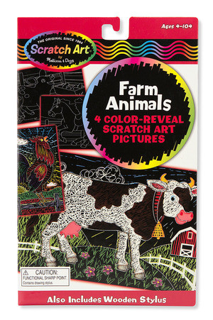 Scratch Art® Color-Reveal Pictures - Farm Animals