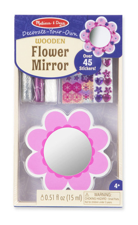 Decorate-Your-Own Wooden Flower Mirror