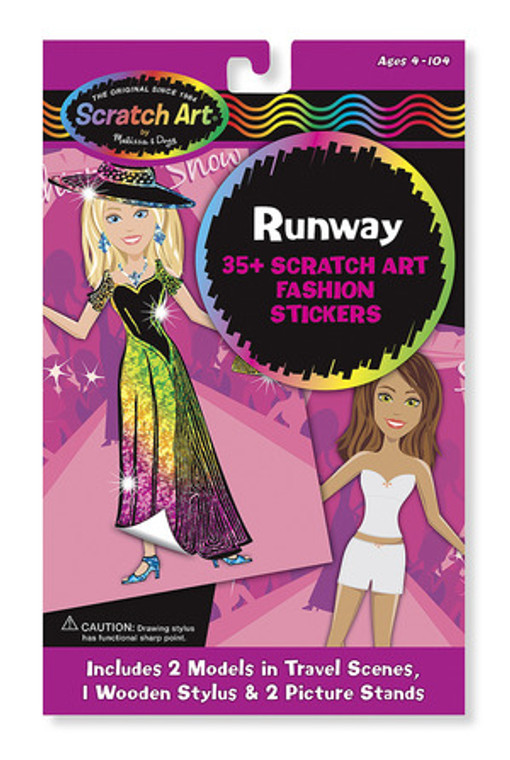 Scratch Art® Fashion Sticker Set - Runway