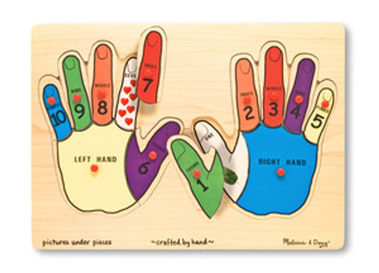Hands Counting Peg Puzzle