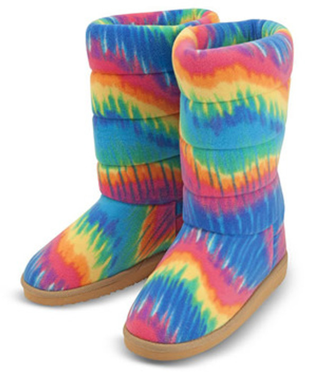 Beeposh Rainbow Boot Slippers (XL)