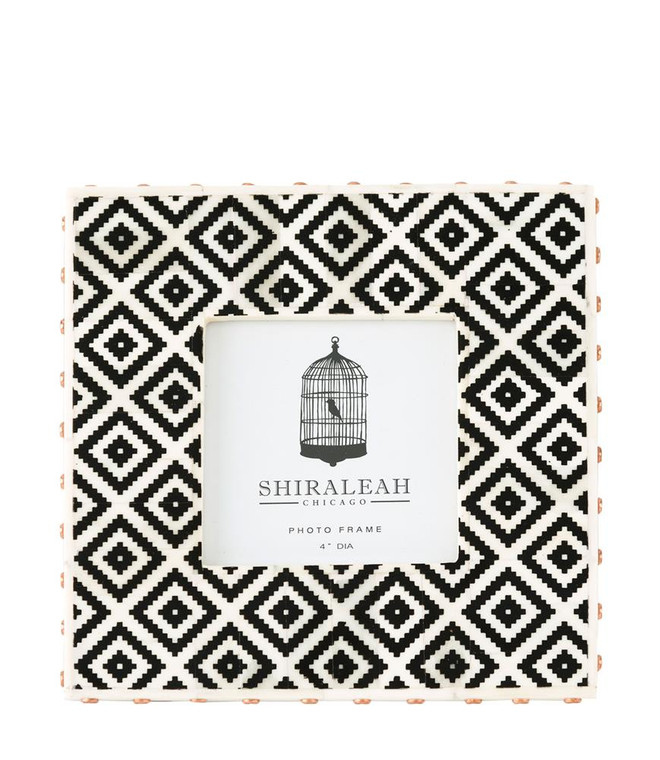 Loft 4" X 4" Ikat Print Picture Frame