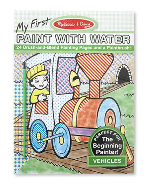 My First Paint with Water - Vehicles