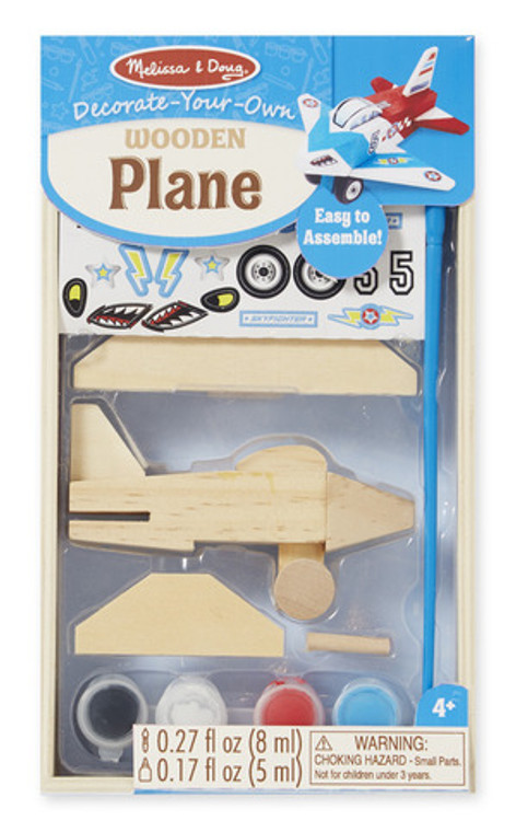 Decorate-Your-Own Wooden Plane