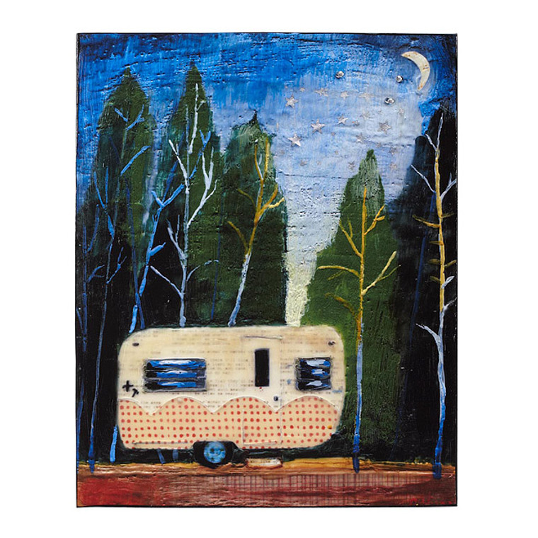 House Under The Stars Camper Art Block