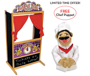 Melissa & Doug Chef Puppet with Detachable Wooden Rod (Puppets