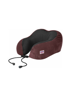 main image of british tourister memory foam travel neck pillow purple heart color best airplane neck pillow 