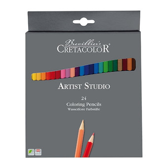 main image of the main image of cretacolor artist studio coloring pencils set of 24