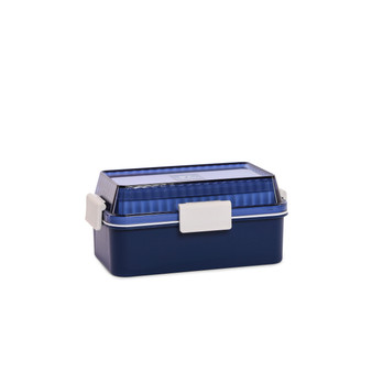 main image of the main image of micronware super lock two layer lunch box blue