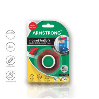 main image of the main image of armstrong double-sided acrylic tape in transparent (21mm)