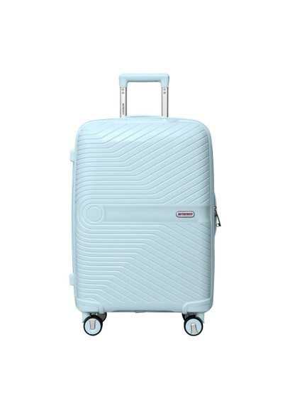 main image of british tourister polypropylene spinner check in large luggage trolley 28 inch blue 