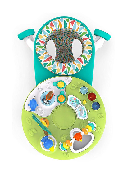 main image of bright starts walk-around we go 2-in-1 activity center & table: versatile fun for little ones