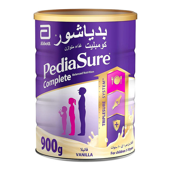 main image of pediasure triplesure 1 - 10 complete balanced nutrition vanilla flavour 900g