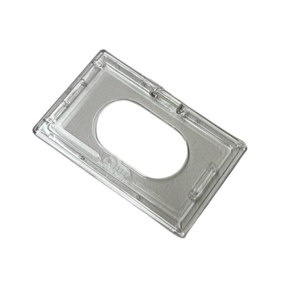 main image of the main image of cfm 526a hard acrylic plastic id holder/name badge