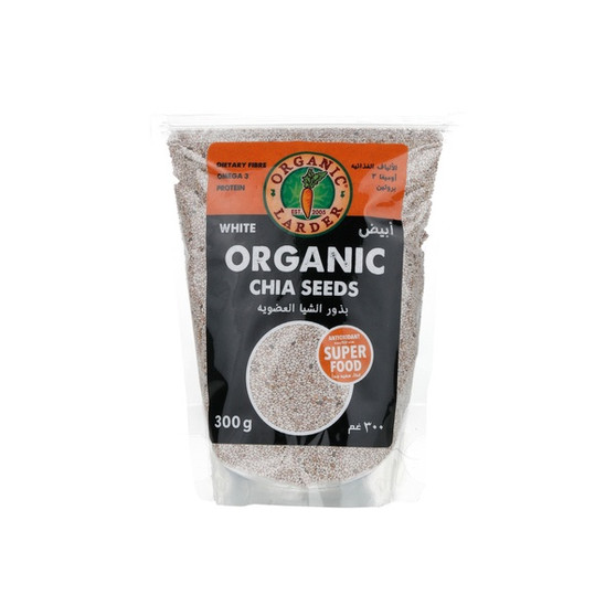 main image of organic larder white chia seeds 300g