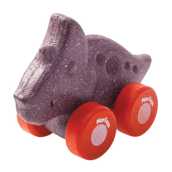 These cute dinosaur baby cars fit into little hands perfectly. Your baby will enjoy rolling it around and watching them move up and down when pushed.