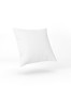 fourth image of mellow cushion , size 40x40 cm white - 100% cotton cover polyester fiber infill 1 piece white