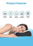 second image of medical cervical sleeping orthopedic memory foam ergonomic contour pillow for neck and shoulder support pain relief