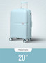 second image of polypropylene spinner carry-ons small luggage trolley 20 inches sky blue