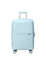 seventh image of 3 piece polypropelene hardside spinner luggage trolley set 20/24/28 inch sky blue