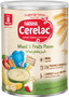 tenth nestle cerelac infant cereals wheat & fruit pieces + iron from 8 months 400g